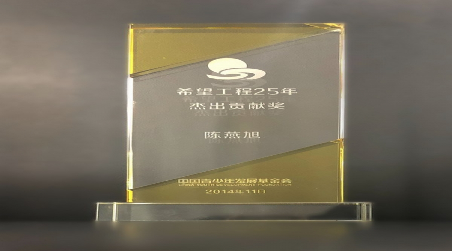中國青少年發(fā)展基金會 希望工程25年杰出貢獻獎